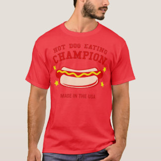 Camiseta Campeão de Comer Cachorro Quente