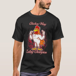 Camiseta Campeão de Comida de Galinha Sassy Sarcástico