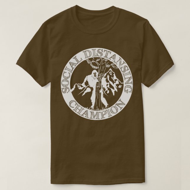 Camiseta Campeão de Distância Social 2 (Frente do Design)