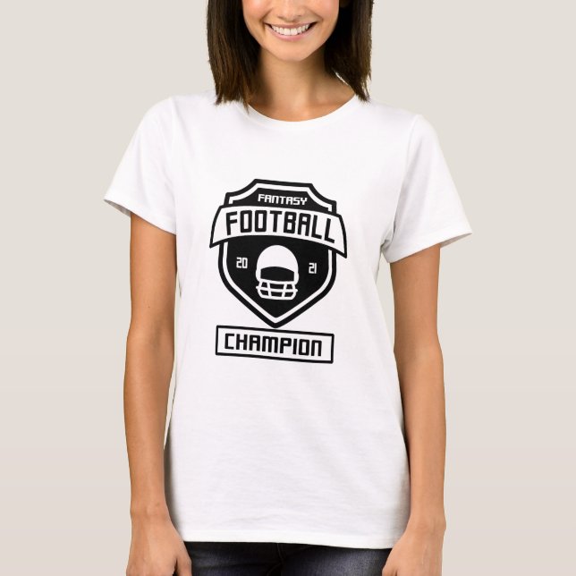 Camiseta campeão de fantasia-futebol-2-negro (Frente)