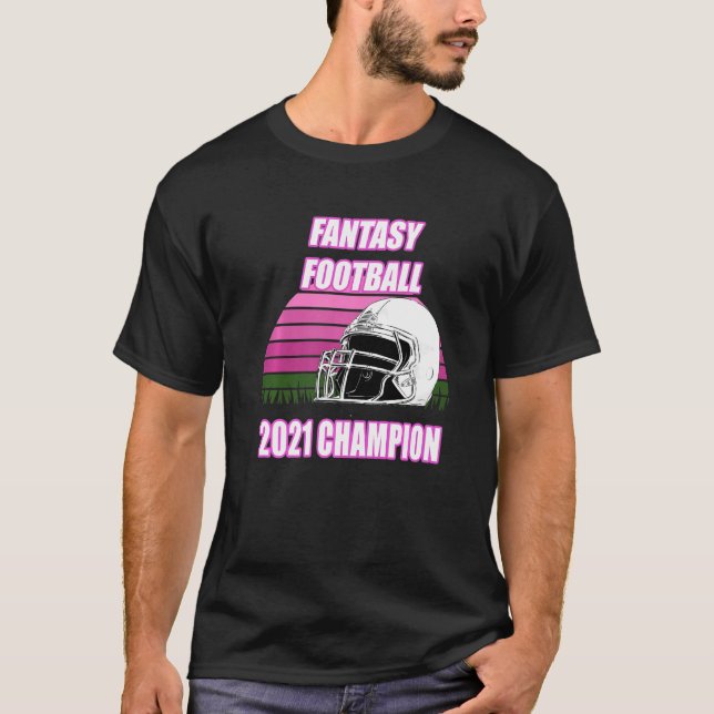 Camiseta Campeão de Futebol da Fantasy 2021 u2013 League Ch (Frente)