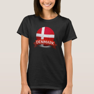 Camiseta Campeão de Futebol da seleção nacional da Dinamarc