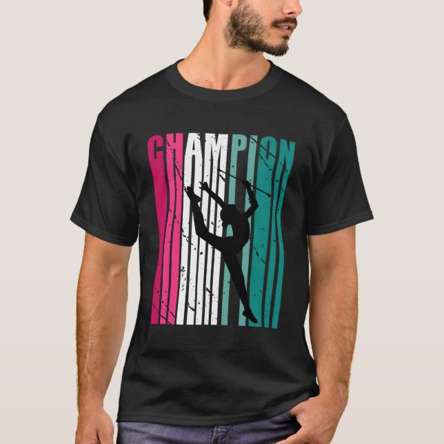 Camiseta Campeão De Ginástica Ritmica Teal (Frente)