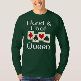 Camiseta Campeão de Jogo de Jogo da Rainha de Pé e Mão