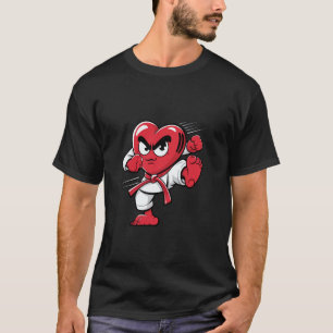 Camiseta Campeão de Karatê de Coração Clássico Guerreiro de