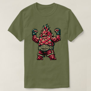 Camiseta Campeão de MMA de Fruta do Dragão — Lutador Retro 