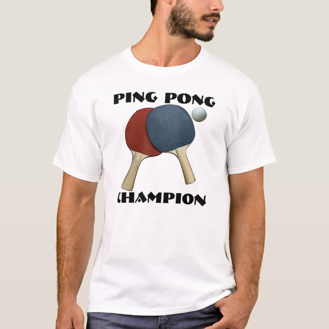 Camiseta Campeão de Pong do sibilo (Frente)