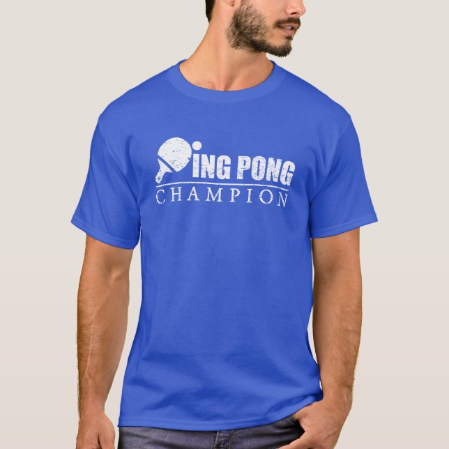 Camiseta Campeão de Pong do sibilo (Frente)