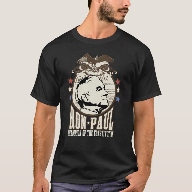 Camiseta Campeão de Ron Paul da constituição (Frente)