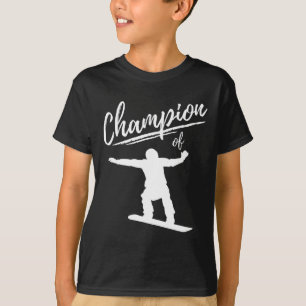 Camiseta Campeão De Snowboard - Snowboard Snowboard
