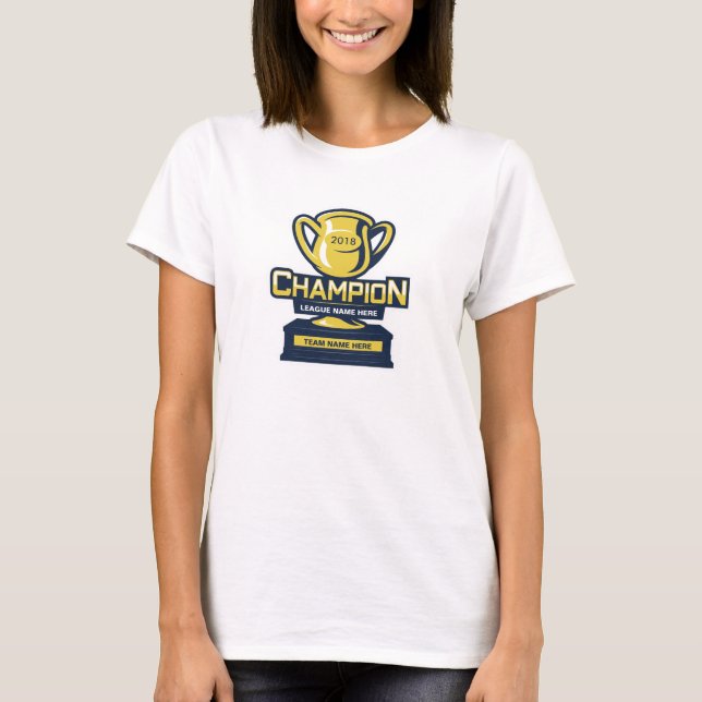 Camiseta Campeão do futebol da fantasia (Frente)