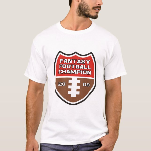 Camiseta Campeão do futebol da fantasia (Frente)