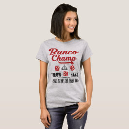 Camiseta Campeão dos dados de Bunco do vintage