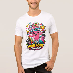 Camiseta Campeão Feliz do Treino HIIT de Smoothie Concluído