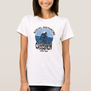 Camiseta Campeão Mundial de Distanciamento Social Desde 198