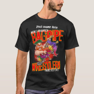 Camiseta Campeão Mundial de LUTA DE GAIOLA DE FOLIAS Da Esc
