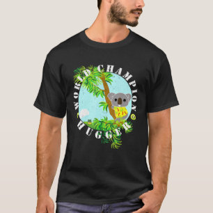 Camiseta Campeão Mundial Hugger Koala Bear Afetado