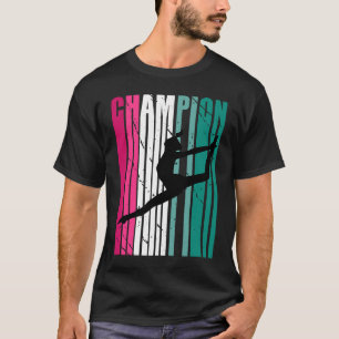 Camiseta Campeão Retroativo De Dança Silhueta Colorida P