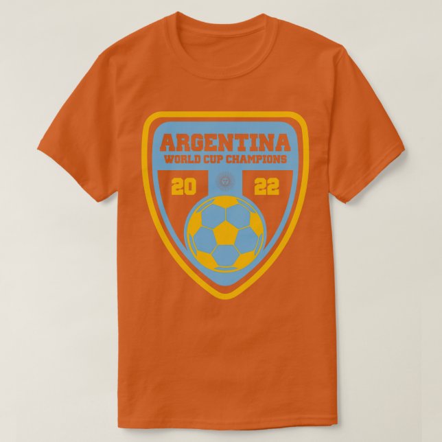 Camiseta Campeões da Copa do Mundo Argentina de 2022 (Frente do Design)