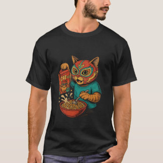 Camiseta Campeões de Café da Manhã de Luta Livre Mascarados