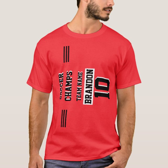 Camiseta campeões de futebol de desportistas personalizados (Frente)