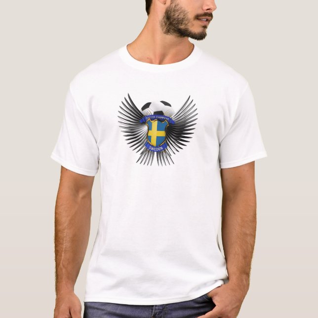 Camiseta Campeões do futebol da suecia (Frente)