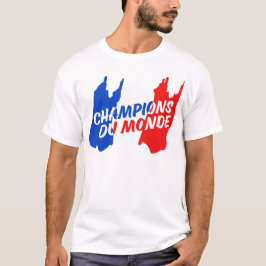 Camiseta Campeões do futebol do futebol de France do mundo
