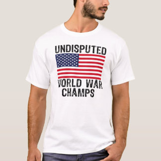 CAMISETA CAMPEÕES INDISPUTADOS DA GUERRA MUNDIAL