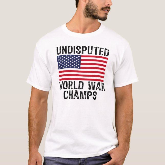 CAMISETA CAMPEÕES INDISPUTADOS DA GUERRA MUNDIAL (Frente)