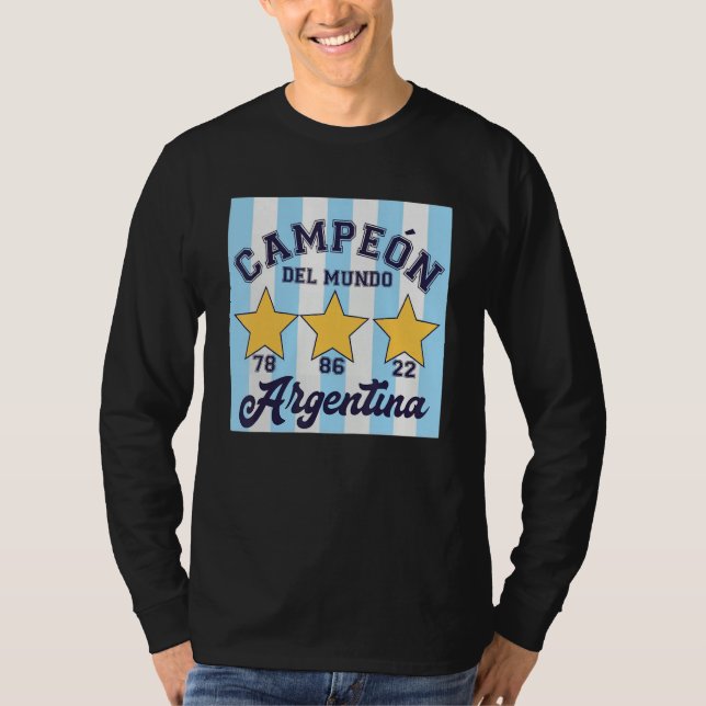 Camiseta Campeón Del Mundo Argentina Flag (Frente)