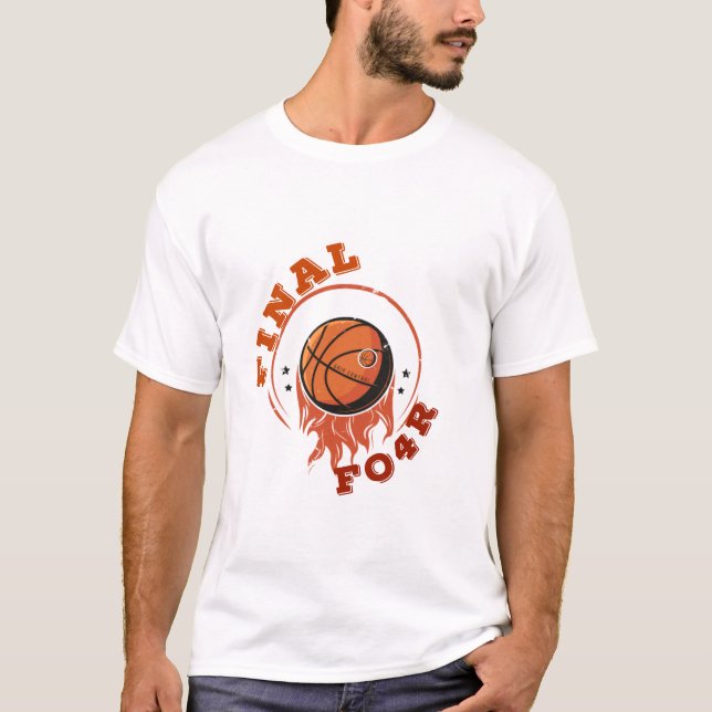 Camiseta Campeonato de Basquete Hoops Fire (Frente)