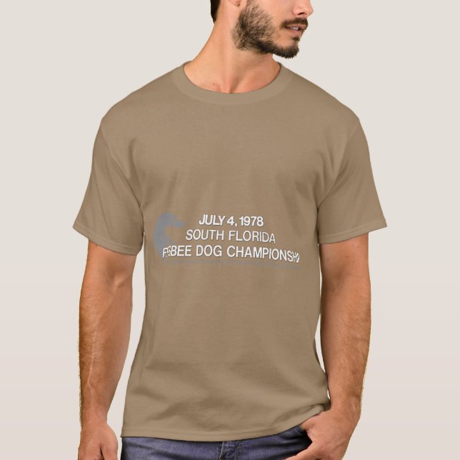 CAMISETA CAMPEONATO DE CÃES DE DISCO DA FLÓRIDA DO SUL (Frente)