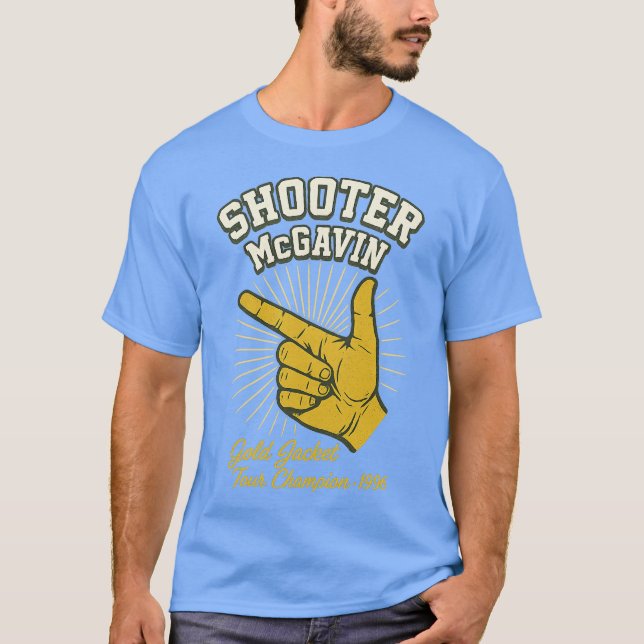 Camiseta Campeonato de Jaqueta Dourada de Shooter McGavin ( (Frente)
