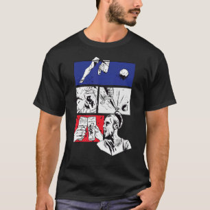 Camiseta Campeonato Europeu de Bandeira Francesa de Paixão 