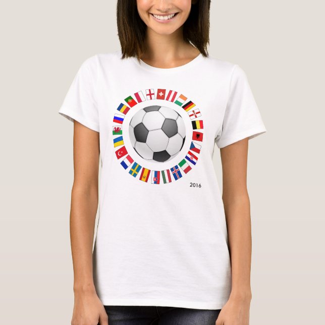 Camiseta Campeonato Europeu de Futebol de 2016 (Frente)