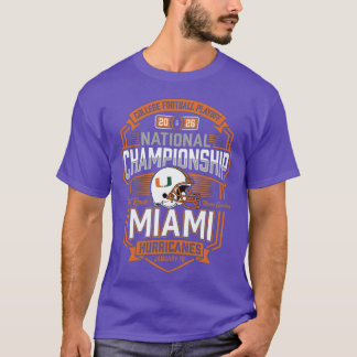 Camiseta Campeonato Nacional CFP Miami Hurricanes 2026 bo