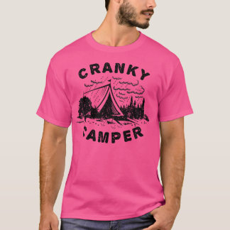 Camiseta Camper Cranky - Excelente Engraçado Acampamento Ex
