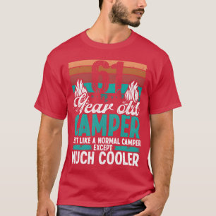 Camiseta Camper de 61 anos de idade Scouting Camping Aniver