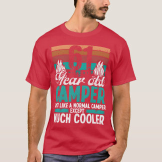 Camiseta Camper de 61 anos de idade Scouting Camping Aniver