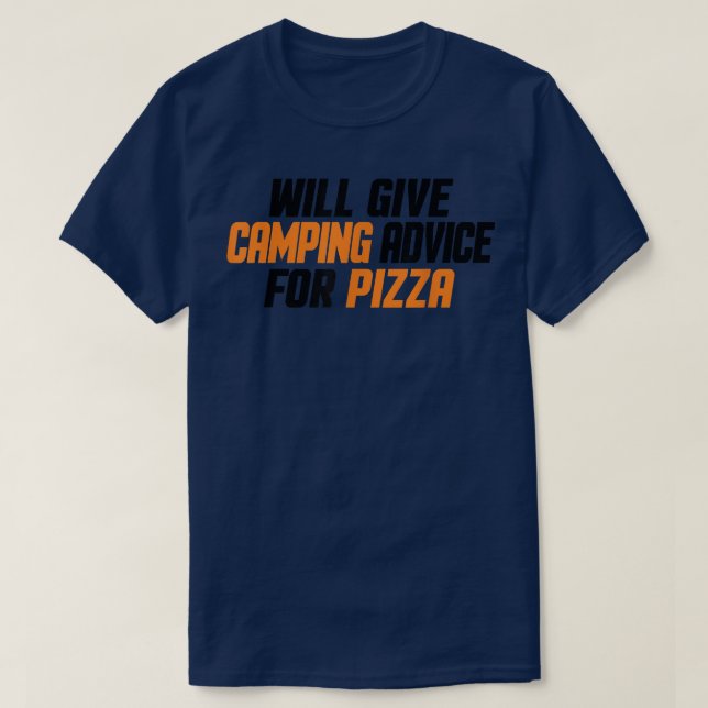 Camiseta Camper Engraçado, Dará Conselhos De Campanha Para  (Frente do Design)