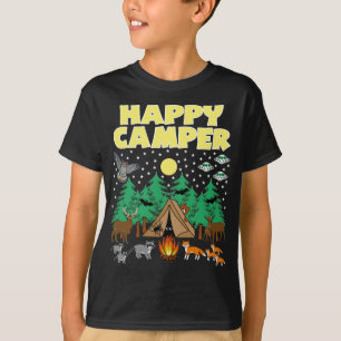 Camiseta CAMPER FELIZ DE CAMPANHA - Acampamento engraçado c