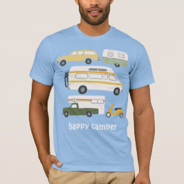 Camiseta CAMPER FELIZ? Vintage camping trailer RV PERSONALI