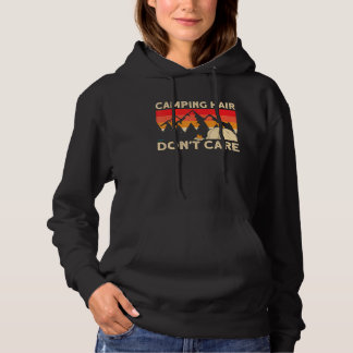 Camiseta Camper Girl Mamãe Avó Tent Camping Hair Donnt Carr