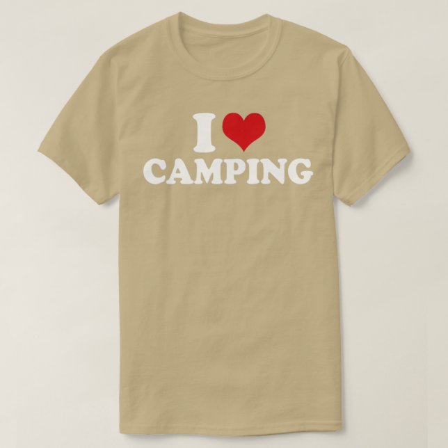 Camiseta Camper I Love Camping1 (Frente do Design)