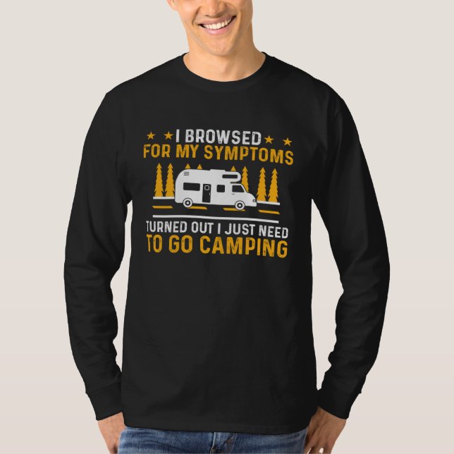 Camiseta Camper  Motorhome I Just Need To Go Camping  1 (Frente)