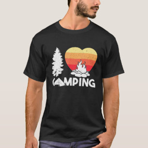 Camiseta Camper Outdoor Tent I Love Acampamento