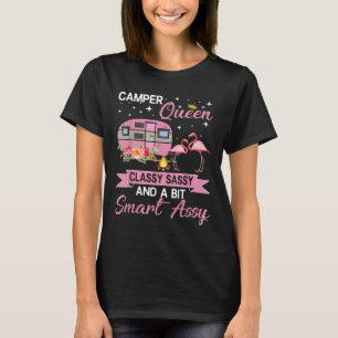 Camiseta Camper Queen Cly Sy Smart Y Camping Rv Presente Mu