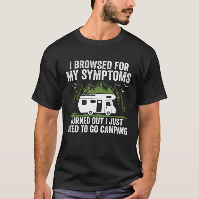 Camiseta Camper  Travel I Just Need To Go Camping Trailer (Frente)