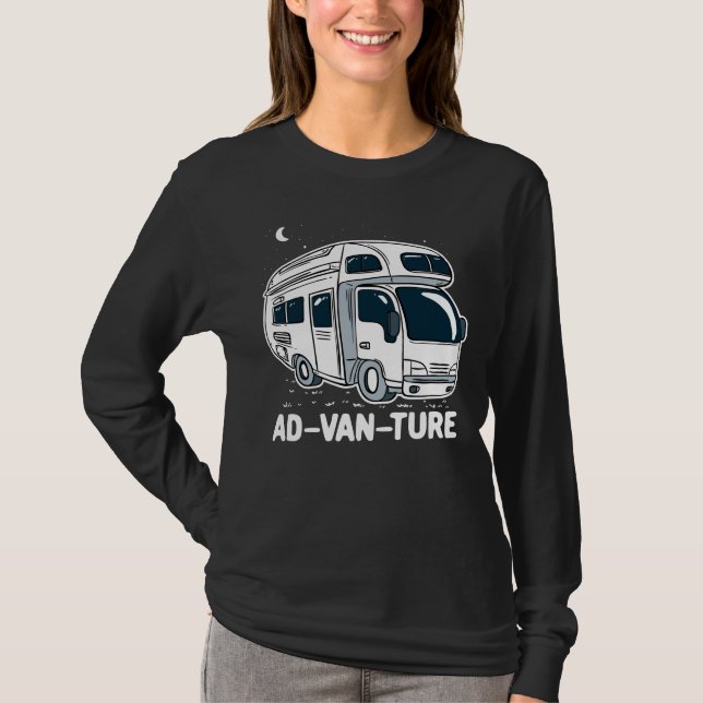 Camiseta Camper Van Camping Adventure (Frente)