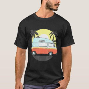 Camiseta Camper Van Camping Men Retro Sun 70s 80s